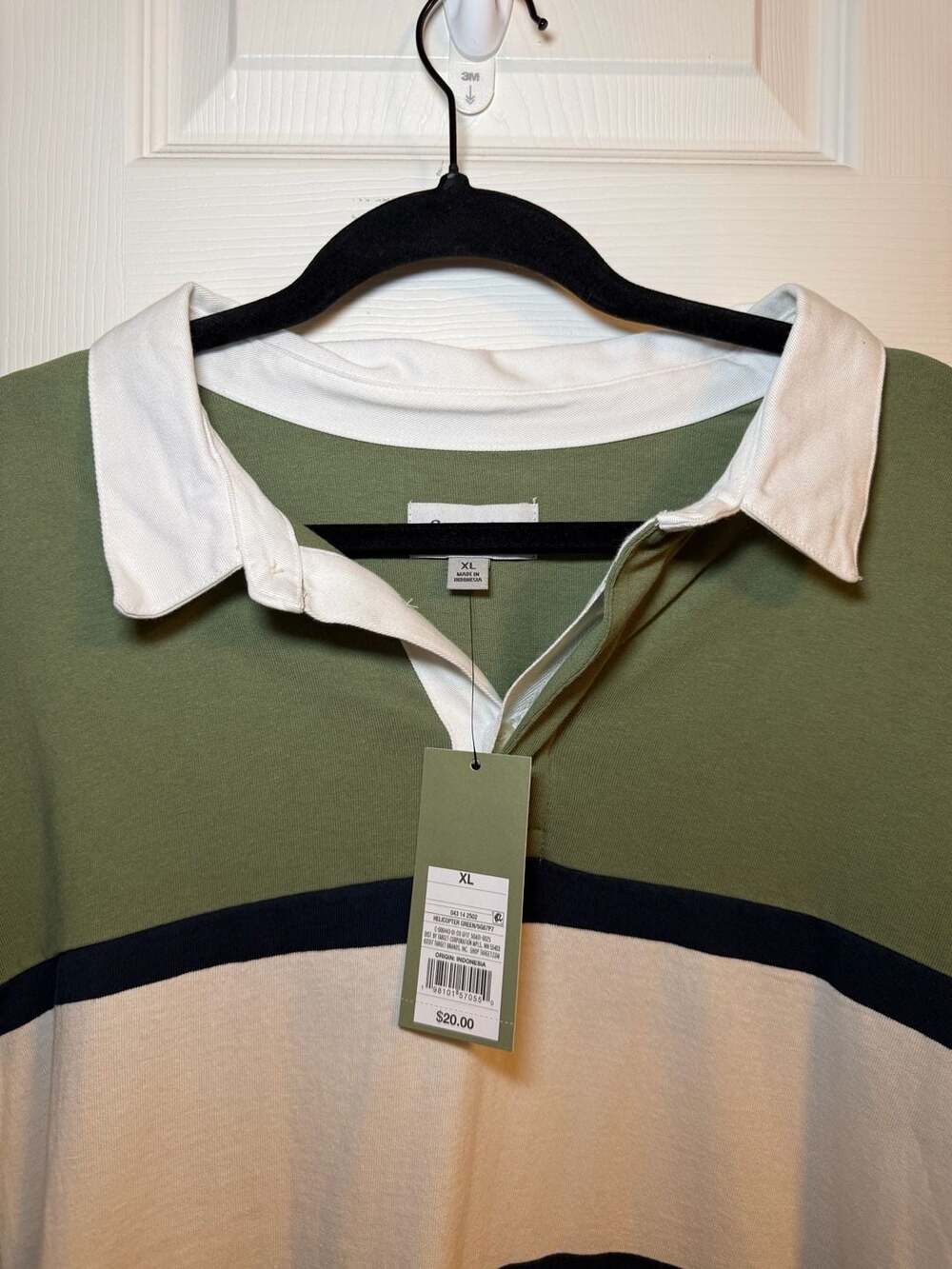 Goodfellow & Co Men's Long Sleeve Colorblock Rugby Polo Shirt XL